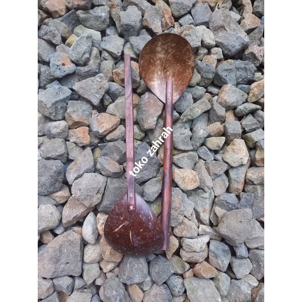 Irus Batok kelapa Sedang Irus Tempurung Kelapa Gagang Kayu Sonokeling