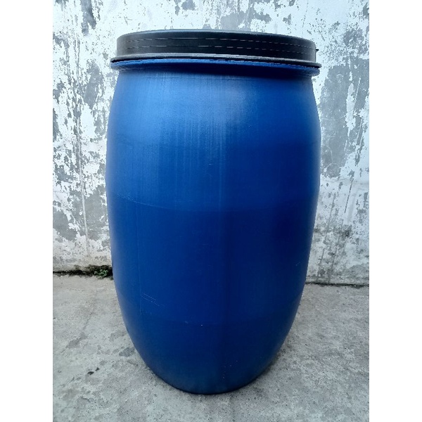 Drum biru/ Tong Sampah uk 120Liter BARU