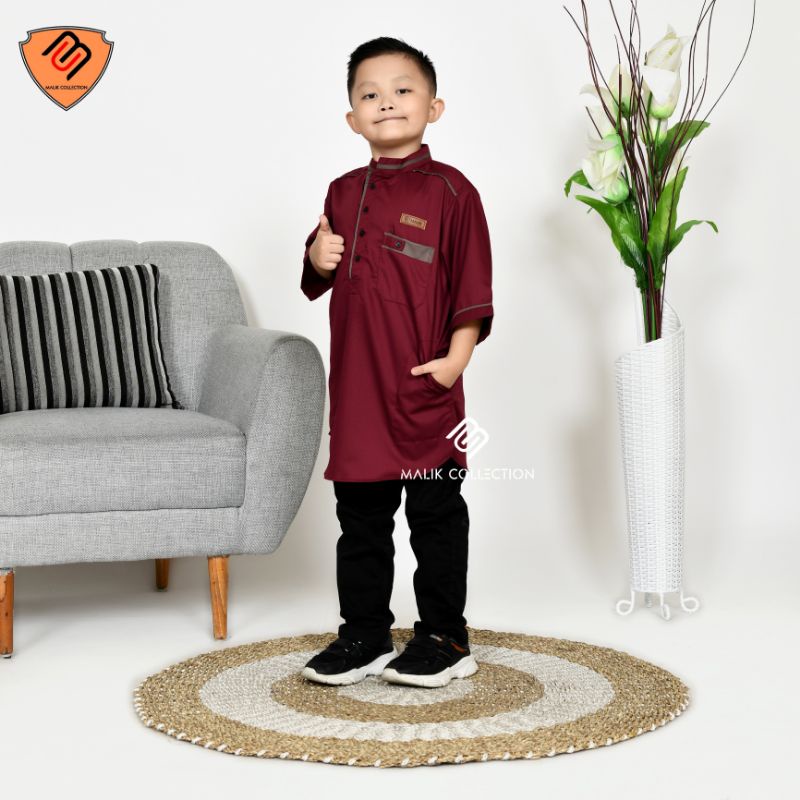 Koko Kurta anak laki laki kualitas premium usia 7 8 9 10 tahun baju muslim anak sholat