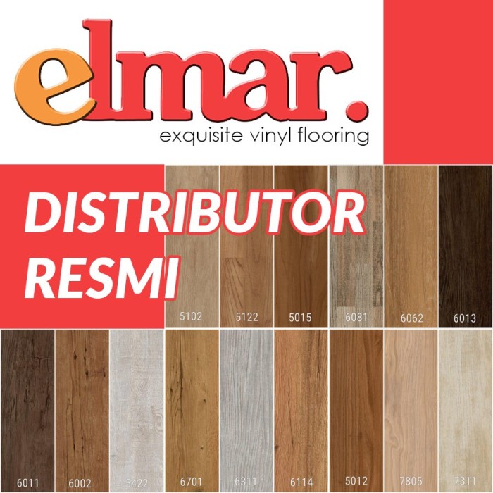 [Promo] Lantai Vinyl Elmar Excuisite Flooring Lantai Vinyl 3Mm Murah