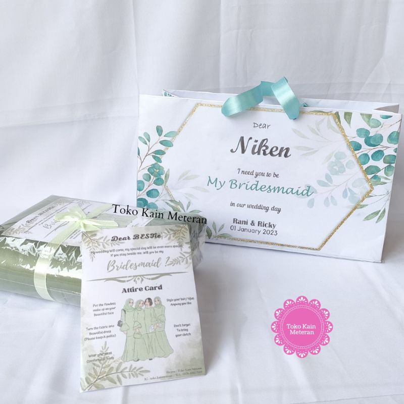 Paperbag Box Kardus Hampers Kado Bridesmaid