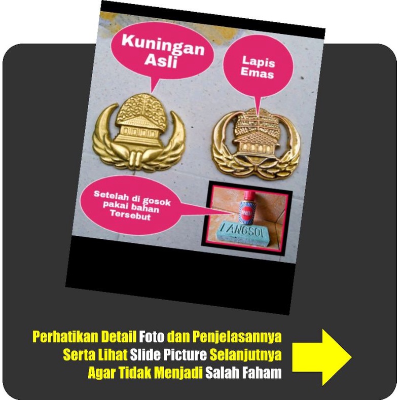 Penjelasan PIN KORPRI Bahan Kuningan Asli VS PIN KORPRI Bahan Lapis Emas