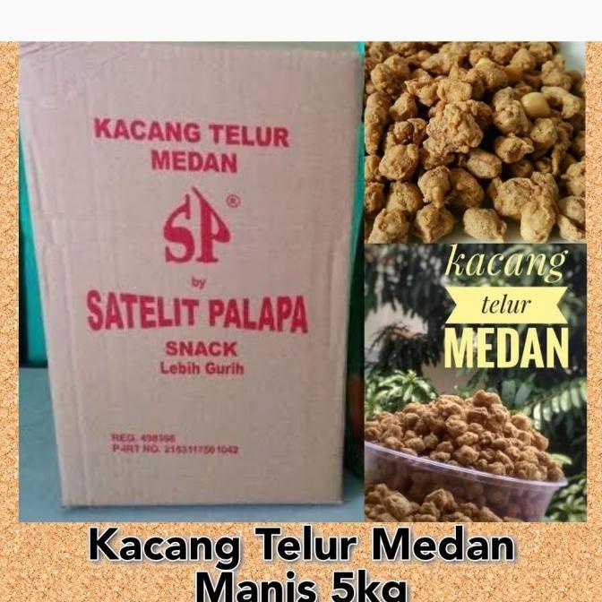 

KACANG TELUR MEDAN KRIUK SATELIT PALAPA 5KG / DUS