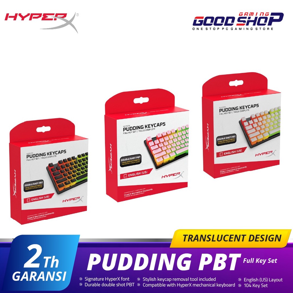 HyperX Pudding Keycaps PBT