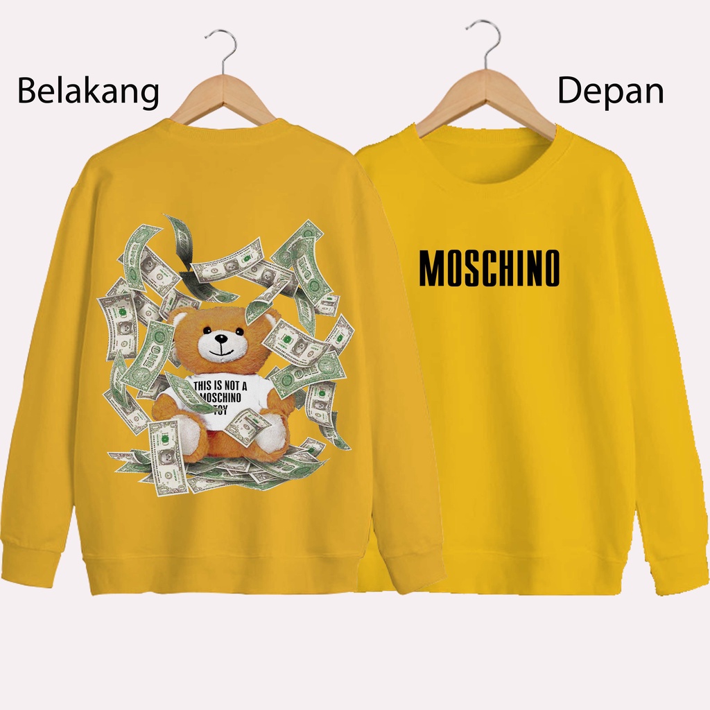 SWEATER UNISEX DB MOSCHINO PRIA DAN WANITA SWEATER JUMBO