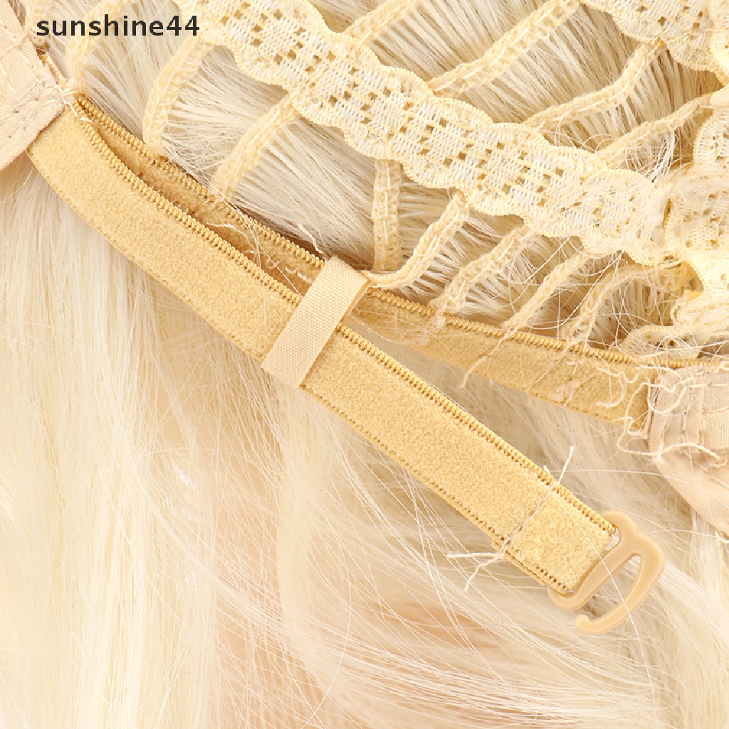 Sunshine Genshin Wig / Rambut Palsu Sintetis Model Ponytail Warna Beige Tahan Panas Untuk Cosplay