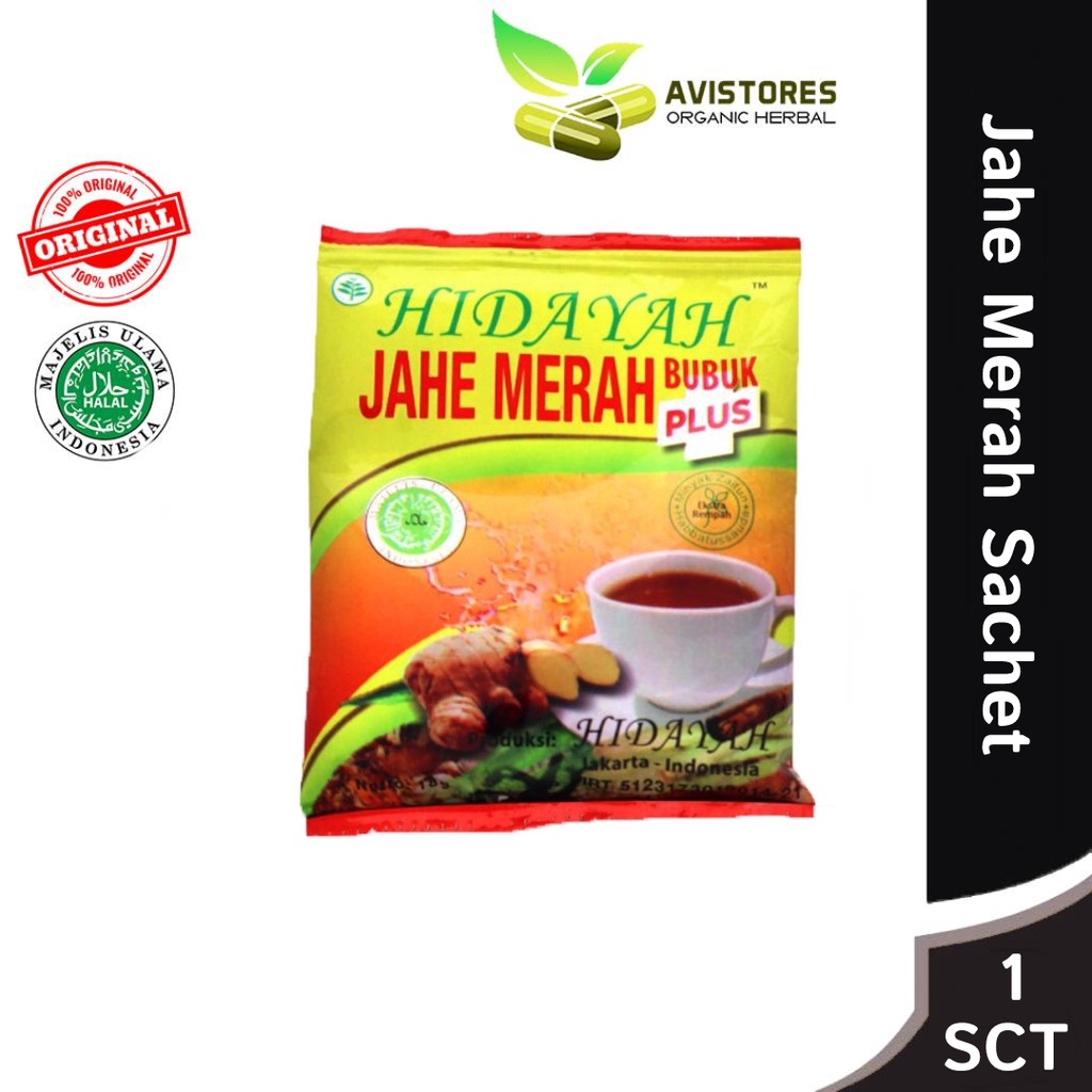 

Jahe Merah Instant Hidayah Eceran Sachet