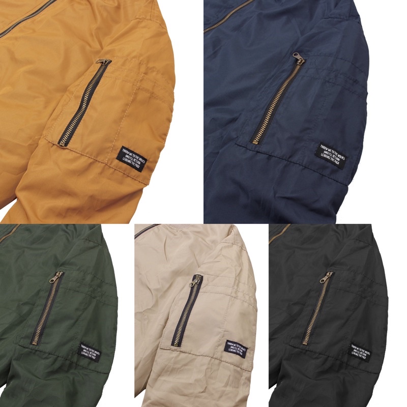 WOLV Jaket Bomber Polos Premium Jaket Parasut Jaket Outdoor