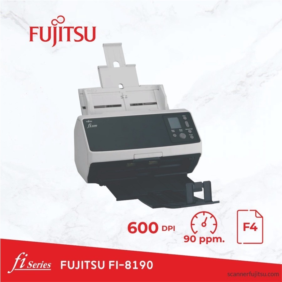 Scanner A3 Fujitsu Fi-8190 ADF - Fi8190 Garansi Resmi - 90ppm