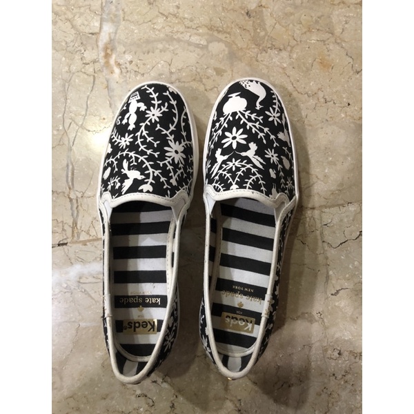 ORI KEDS X KATE SPADE TRIPLE DECK OTOMI BLACK SHOES SIZE 35