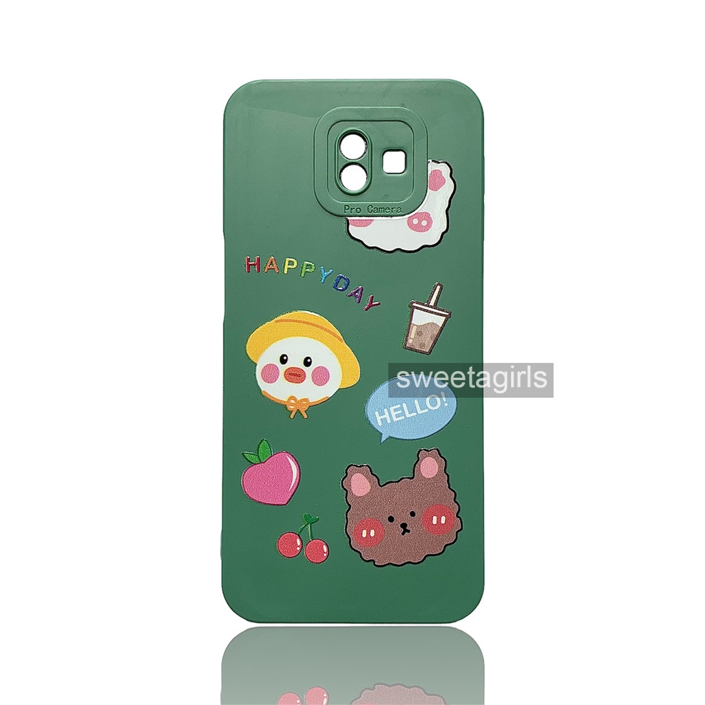Casing Silikon Lucu untuk Samsung Galaxy J6 Plus - Model Pro Cam - Casing peach Case Gemoy - Bisa Bayar ditempat - sweetacase.id - Case Cubit Lucu - Karakter -  Softcase - Case Gemoy - Kesing - Aesthetic - Boneka 3D