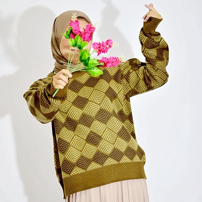 Sweater Rajut Wanita > Sweater Rajut Premium Tebal > Auntum Sweater