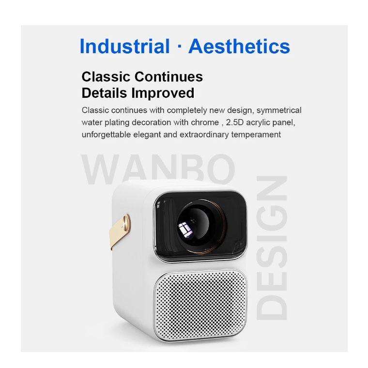 Wanbo T6 Max 1080p Smart Projector Android 4K Proyektor Portable