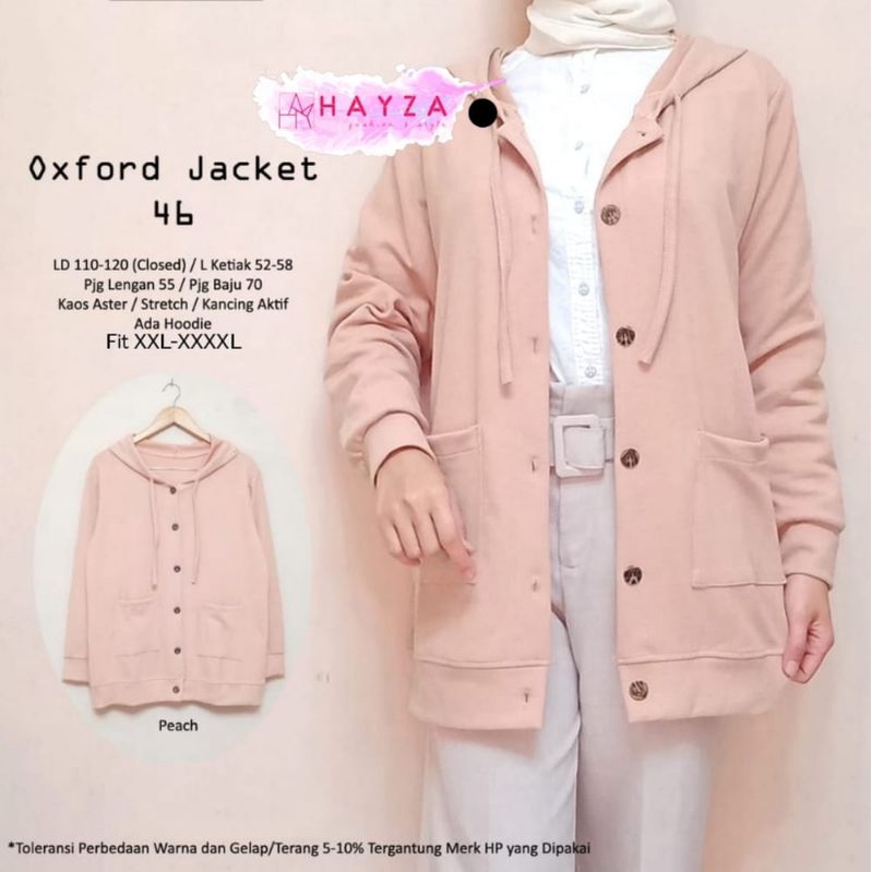 Jaket Bahan Kaos Aster Oxford Jacket 22 by Zahara