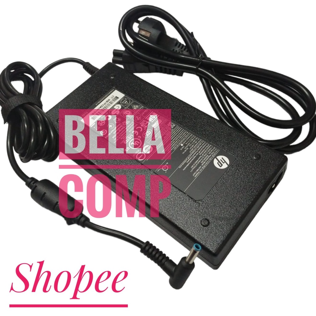 Asli 19.5V 7.7A 150W Power Supply Adaptor Laptop HP ADP-150XB G4 ZBook 15 Studio G3 HSTNN-C87C 3pro TPN-Q193 Charger/150W 7.7A AC Adapter Charger untuk HP Pavilion Gaming 15 17 Laptop Zbook 15 G3 G4 G5 G6 OMEN 15 17 TPN-DA03 TPN-DA09 775626-003