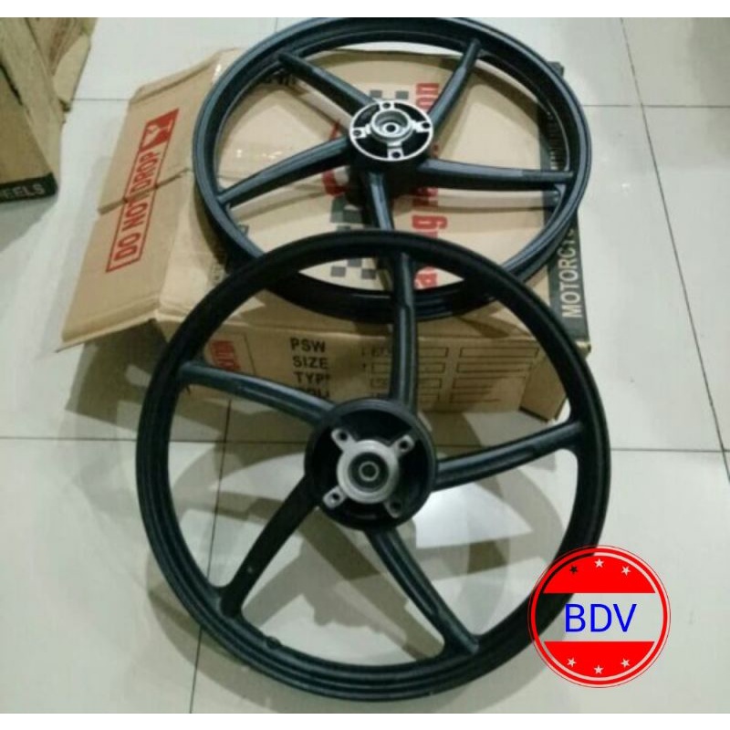 Velg Psw P5 Mrg Supra 125 Double Disc/ DD / Cakram Belakang (Velg Racing/ Bintang)