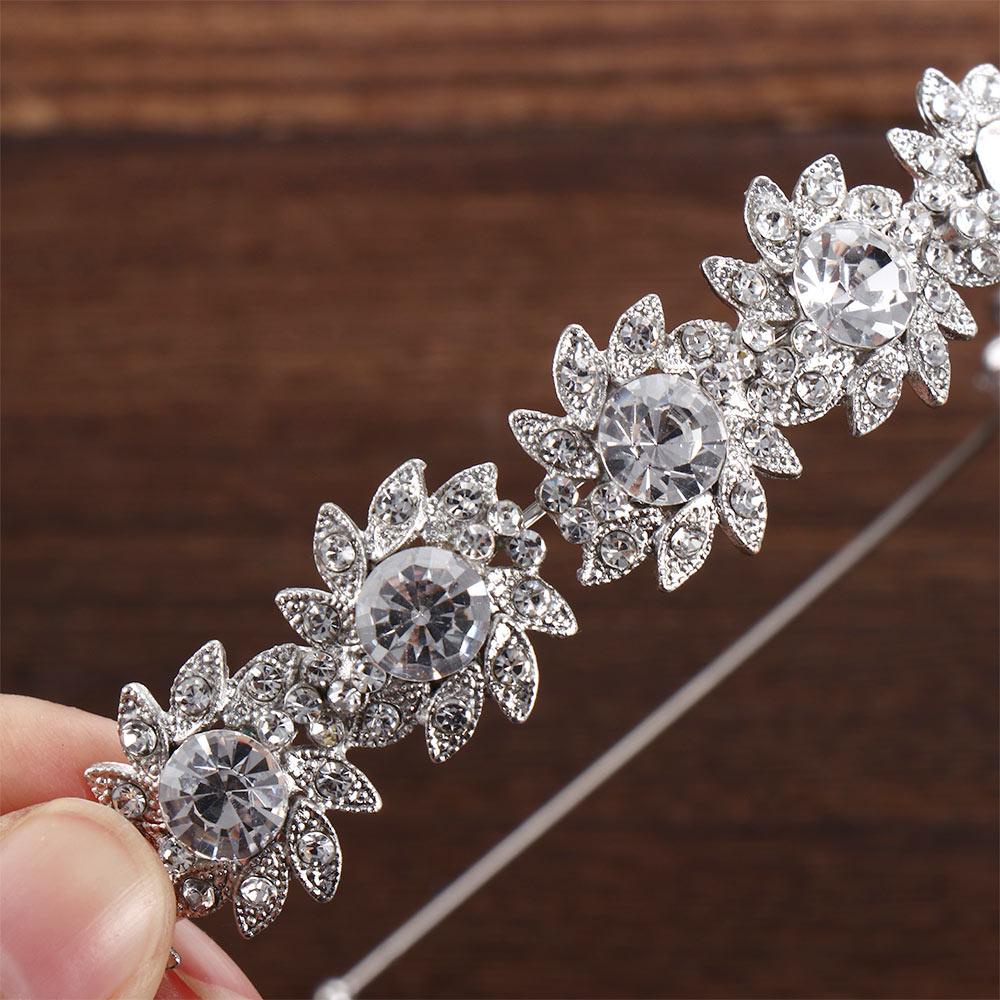 Mxbeauty Bando Pengantin Kristal Mewah Zirkon Vintage Perhiasan Kepala Wanita Hairband Fashion Hadiah Korea Hiasan Kepala Gadis Headpieces