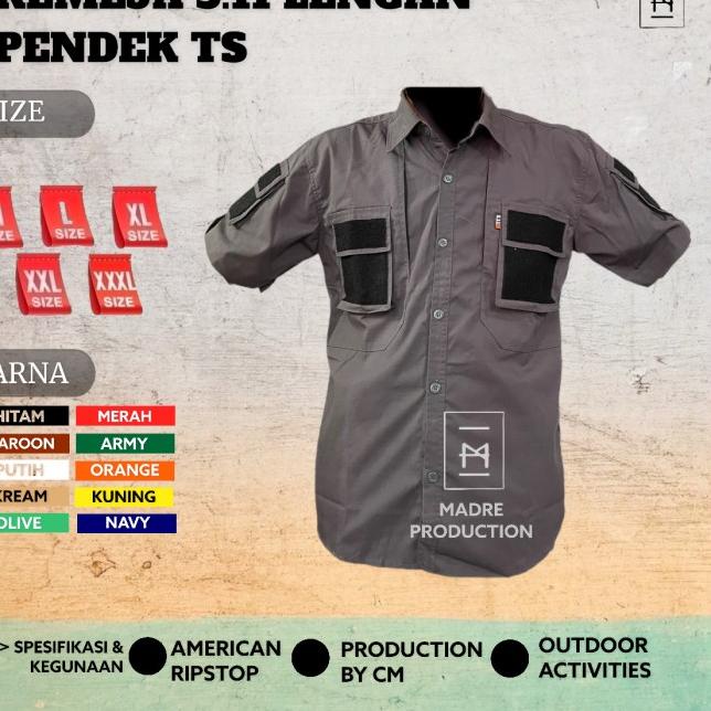 KEMEJA 511 LENGAN PENDEK - KEMEJA TACTICAL 5.11 - M, Putih