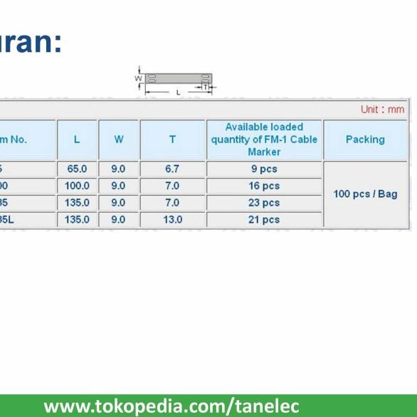 Marker Strip MS-135 Hitam - KSS | Marker Kabel