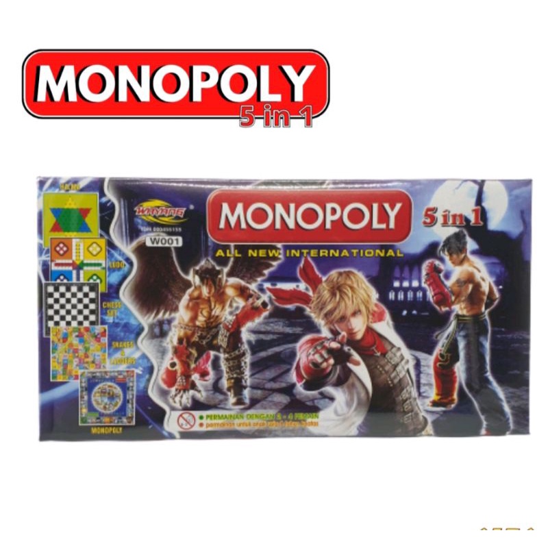 MONOPOLI 5 IN 1/monopoli 5 permainan