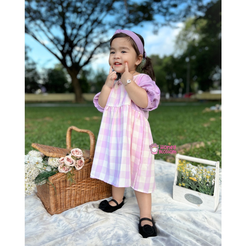 HoneyBlossom - dress anak / dress anak 1 tahun / dress anak bayi perempuan lily