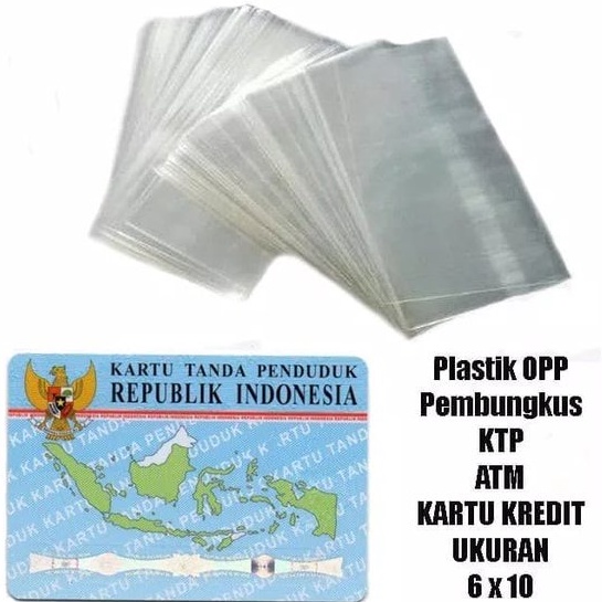 Plastik Kartu ATM SIM KTP Plastik Cover Pelindung Kartu Anti Gores ATM Credit Card DE001