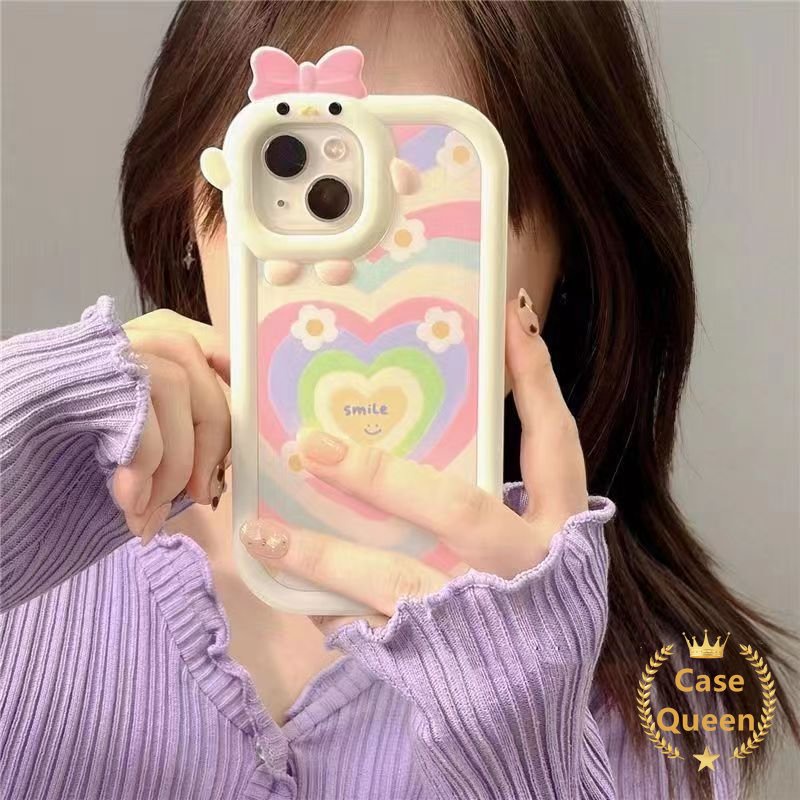 Soft Case Desain Kartun Monster Hati 3D Untuk Realme C21Y C15 9i 7i 5i 6i 5 5s C35 C25Y C21 C11 C30 C25s C25 C17 C2 C3 C1