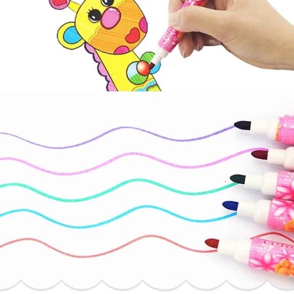 

Super Mega Art Set 168pcs Spidol Crayon/Set Menggambar Anak - Hitam, ekstra bubble