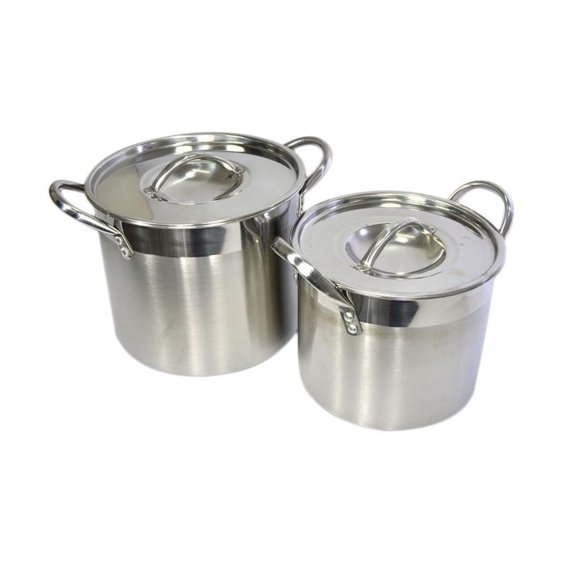 Panci Supra Stockpot  Stainless Steel Dimensi  8QT/12QT