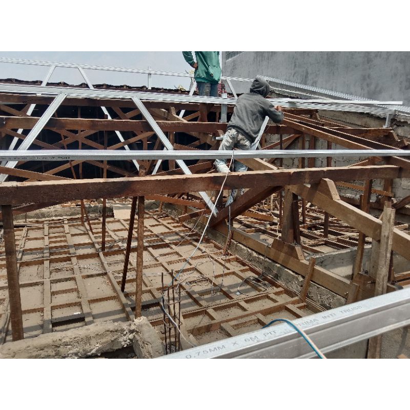 bongkar pasang atap√bongkar pasang baja ringan√bongkar pasang atap lama√baja ringan