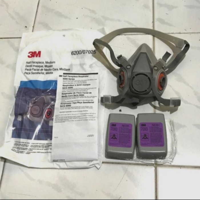 Respirator Half Face 3M 6200/07025/3M Filter 7093 Safety Mask 3M R