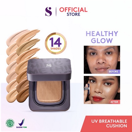 SOMETHINC COPY PASTE Breathable Mesh Cushion SPF 33 PA+++ - Glow Finish Tidak Menyumbat Pori-Pori | SOMETHINC Hooman  Breathable Mesh Cushion SPF 33 PA+++ - Glow Finish Tidak Menyumbat Pori-Pori