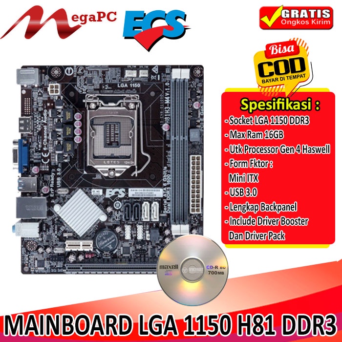 Motherboard LGA 1150 H81 Ddr3 Biostar