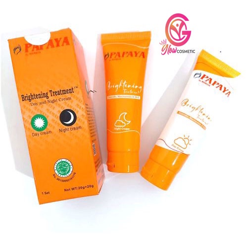 PEPAYA BY MAMAYA BRIGHTENING TREATMENT CREAM - CREAM MAMAYA 2IN1 SIANG DAN MALAM ORIGINAL BPOM