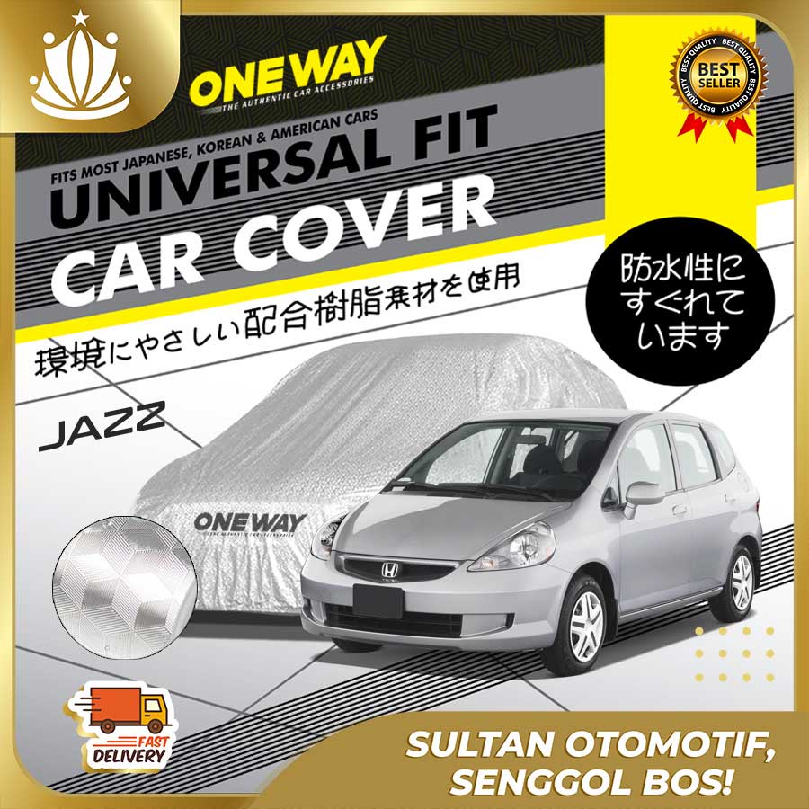 Body Cover Sarung Mobil JAZZ LAMA Waterproof 3 LAYER TEBAL Deluxe Anti Air