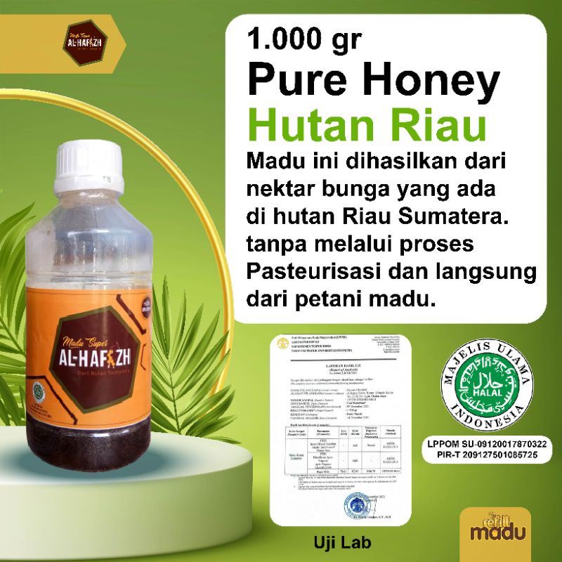 

Madu Hutan Murni Madu Asli Hutan Sumatera Ukuran 500gram Botol Plastik