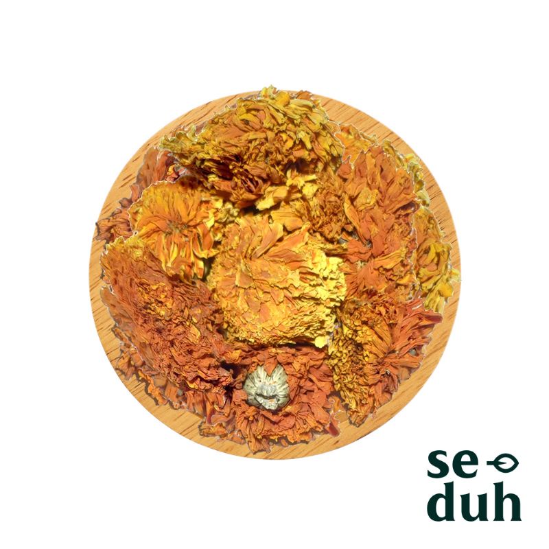 

Whole Orange Marigold Flower Tea / Teh bunga Marigold Utuh 250 gram