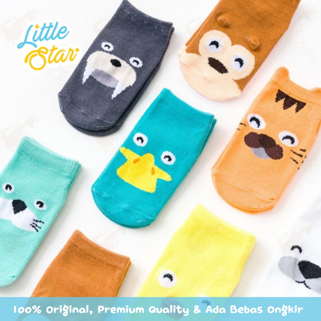 Kaos Kaki Anak Bayi Little Star Motif Hewan