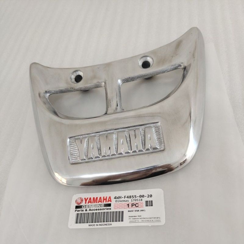 begel Bracket besi Behel pegangan jok sadel belakang CHROME Yamaha Fizr FIZR Force 1 ORIGINAL