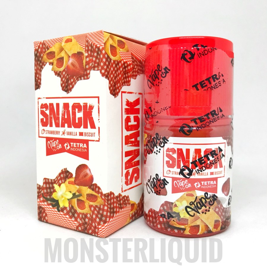 SNACK V1 STRAWBERRY VANILLA BISCUIT BY TETRA X ON 3MG 60ML