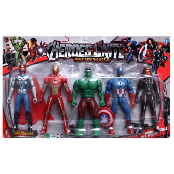 Mainan Robot Figure Avengers Heroes Unite Set Robot 199-4