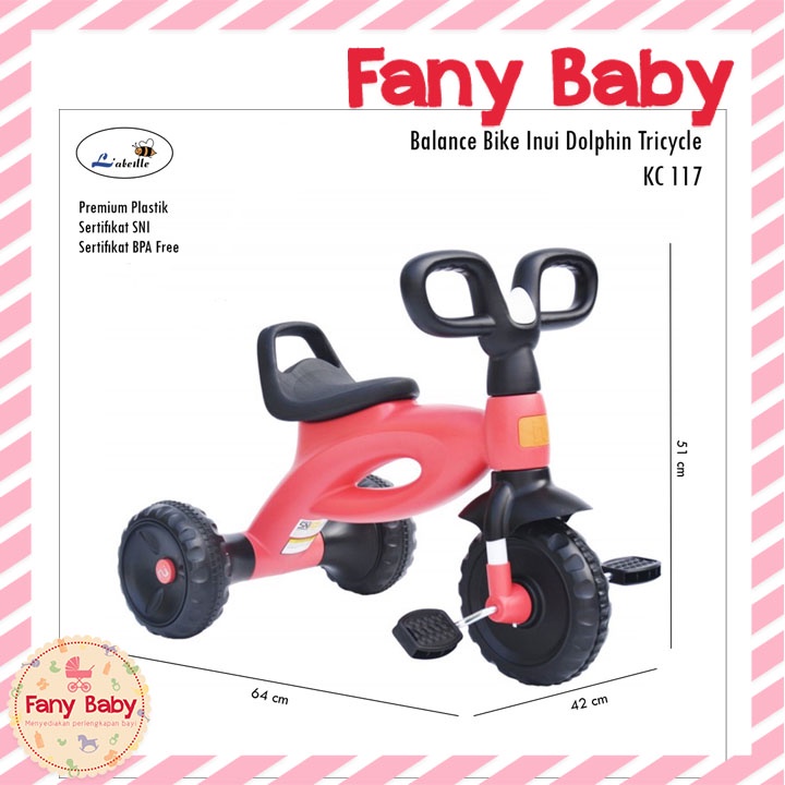 LABEILLE BABY DOLPHIN TRICYCLE KC-117