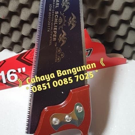 Gergaji Kayu CARL SCHLIEPER Tjap Cap Tiga Mata 16" Inch Inc 16Inch
