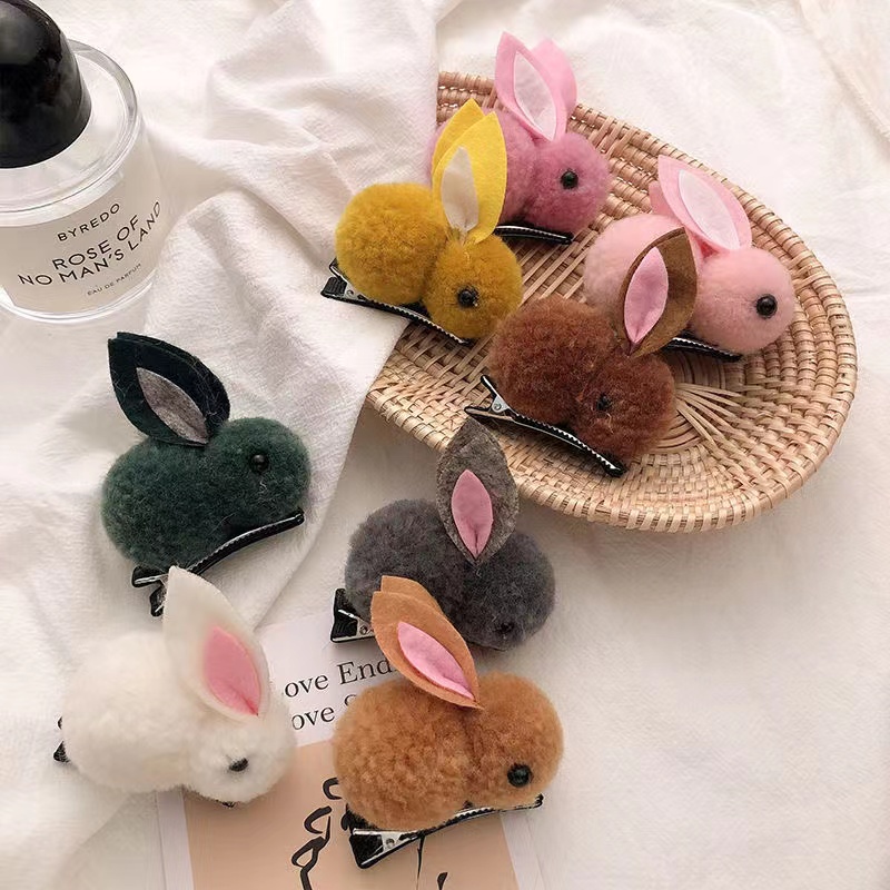 Jepit Rambut Korea Kelinci Rabbit Hair Accessories - Jepit Rambut Versi Korea Klip Untuk Anak Perempuan