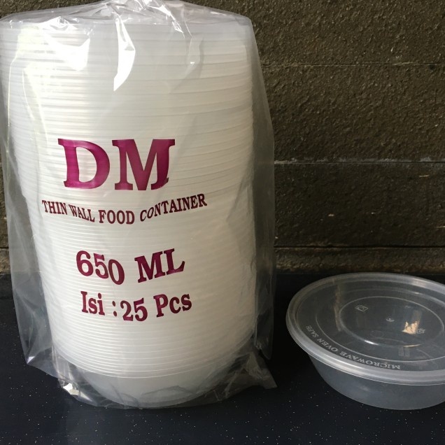 

Thinwall DM 650 ML Mangkok Bulat Isi (25 pcs)