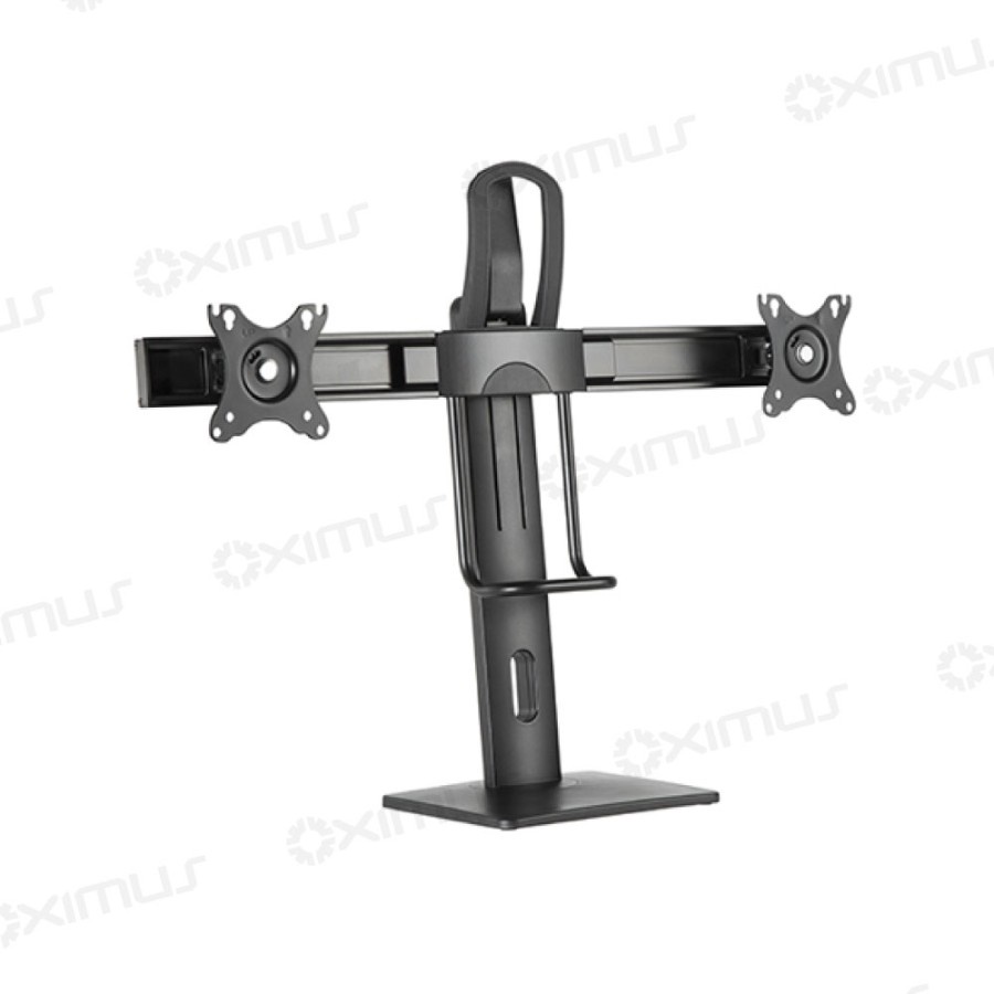 Bracket Desk Stand Meja Dual Monitor Naik Turun 17&quot; - 27&quot; Oximus P820