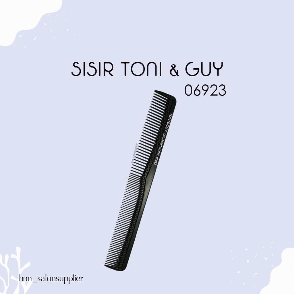 Sisir Potong Rambut Salon Barber Toni and Guy 6923 Carbon Antitastis Professional Quality
