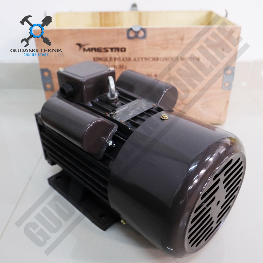 Dinamo Motor Penggerak 2Hp 4P 1Ph 1400Rpm MAESTRO / Elektro Motor Penggerak 2 Hp 4 Pole 1 Phase 1400 Rpm MAESTRO