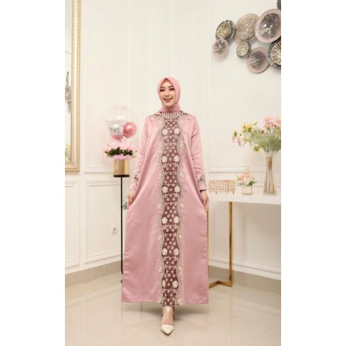 GAMIS SAHARA BORDIR // BAHAN TAVETA BRIDAL PREMIUM // BAJU WISUDA // BAJU PESTA // KEBAYA MODERN // By Pelangi Jaya