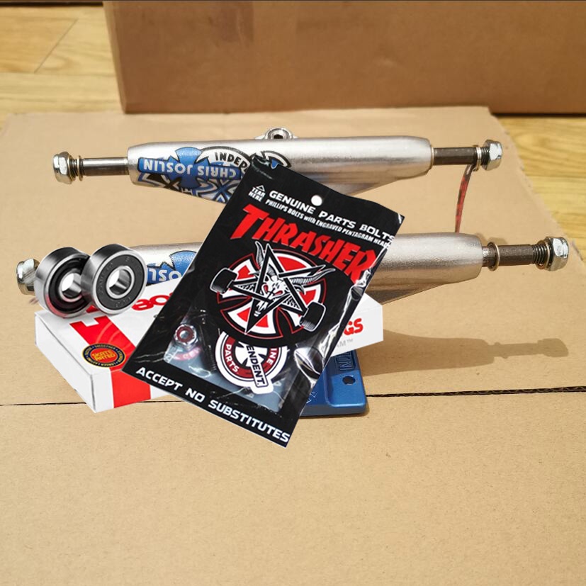 Mainan Mesin skateboard spitfire wheels grip tapes THUNDER trucks hardware